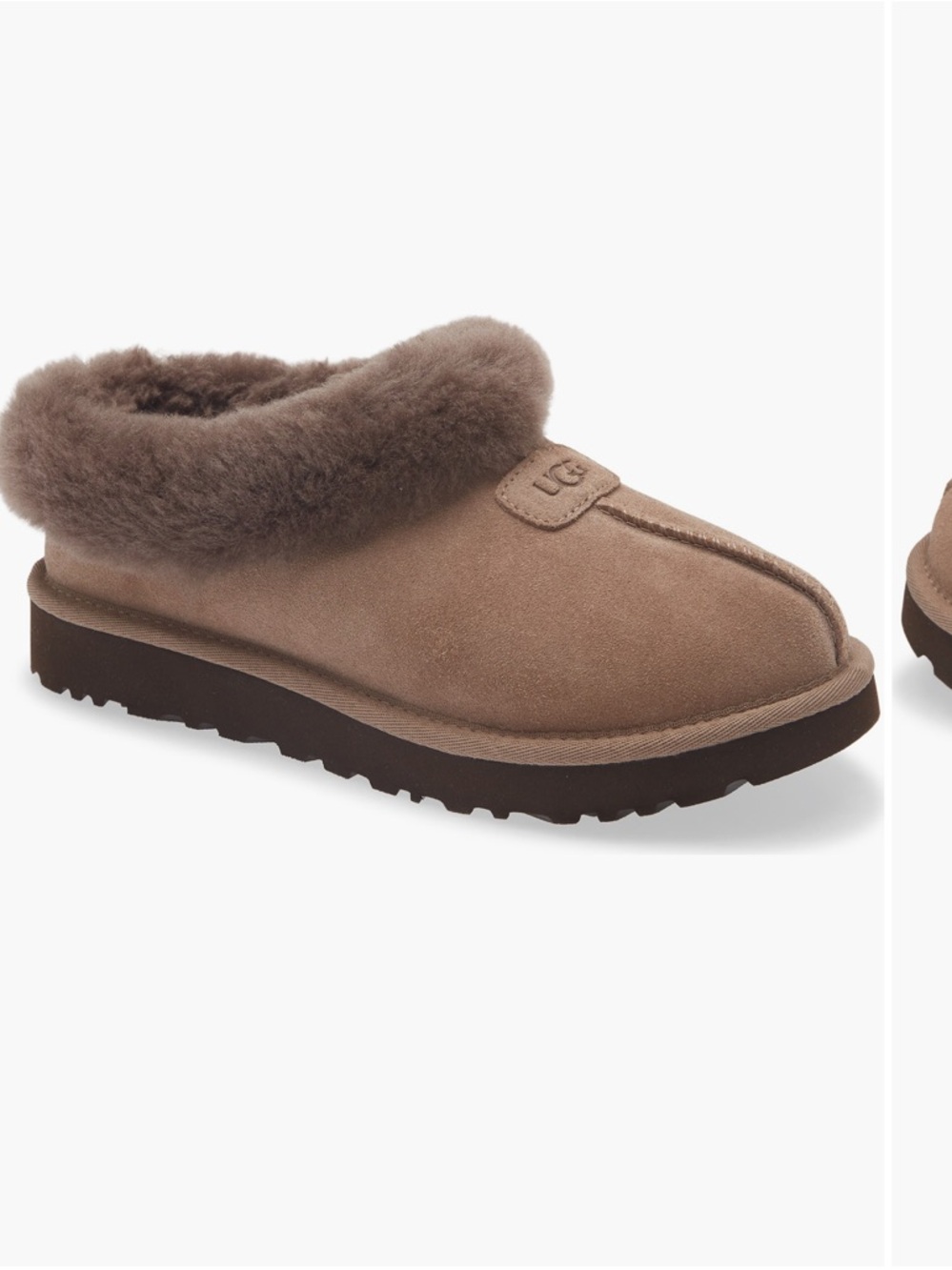 UGG Tazzette Genuine Sherling Collar Slipper
